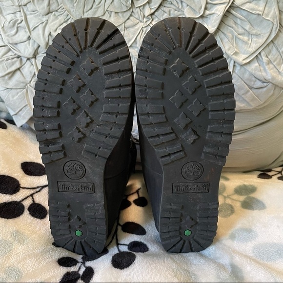 TIMBERLAND Ortholite Lace Up Short Black Boots 6 - Picture 6 of 7